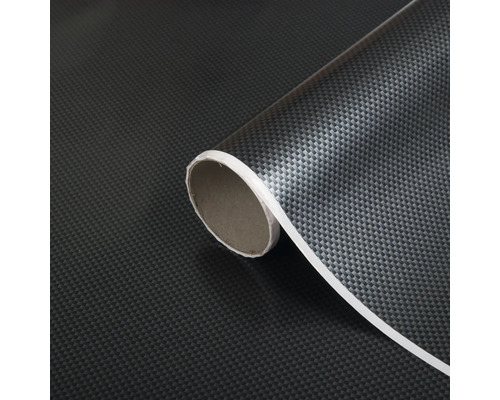 dc-fix® kleeffolie metallic carbon zilver zwart 45x150 cm