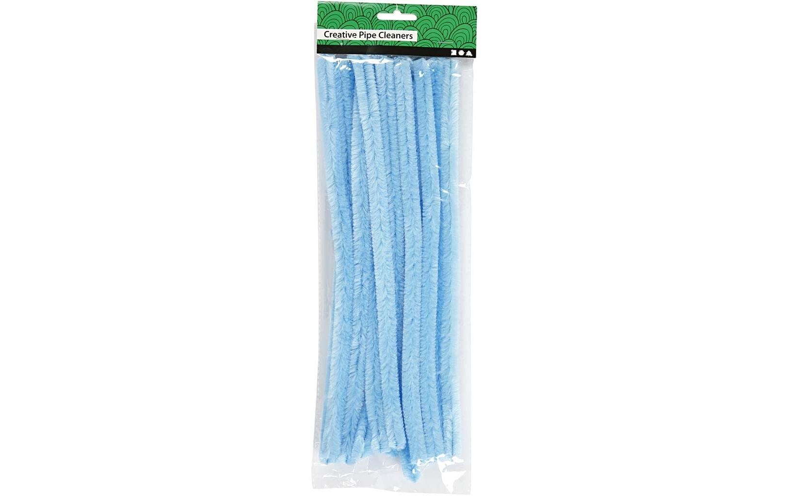 Chenilledraht 15 mm, 15 Stück, BlauBiegsame Pfeifenreiniger