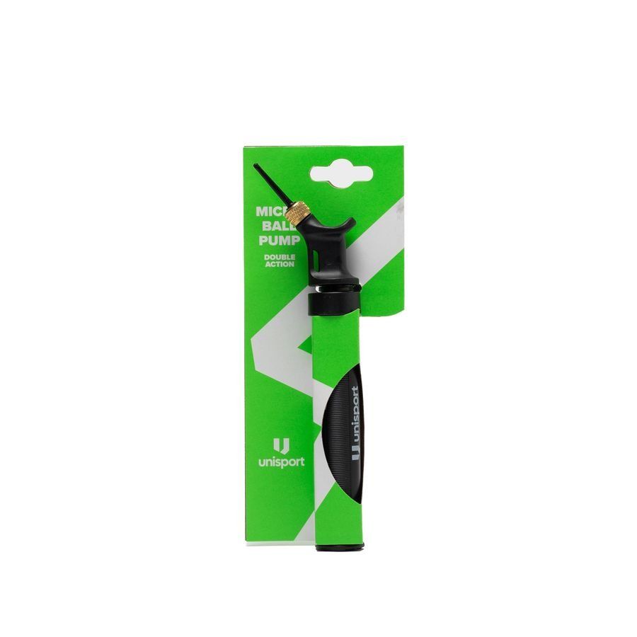 Unisport Micro Pompe pour ballon Double Action - Noir
