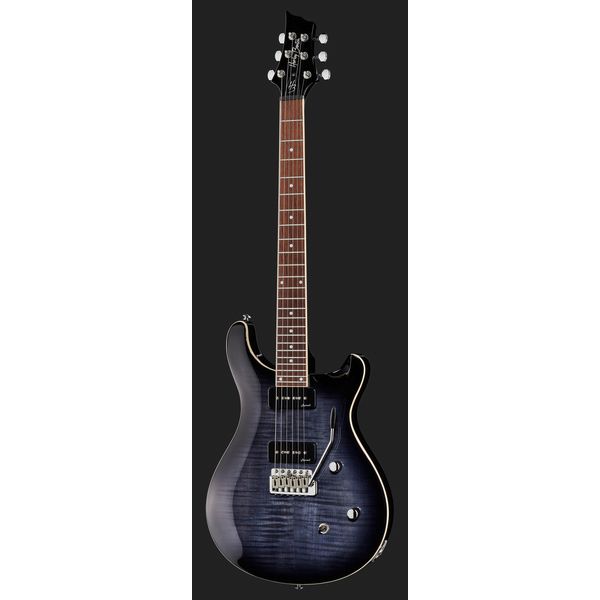 Harley Benton CST-24T P90 Black Flame Bundle