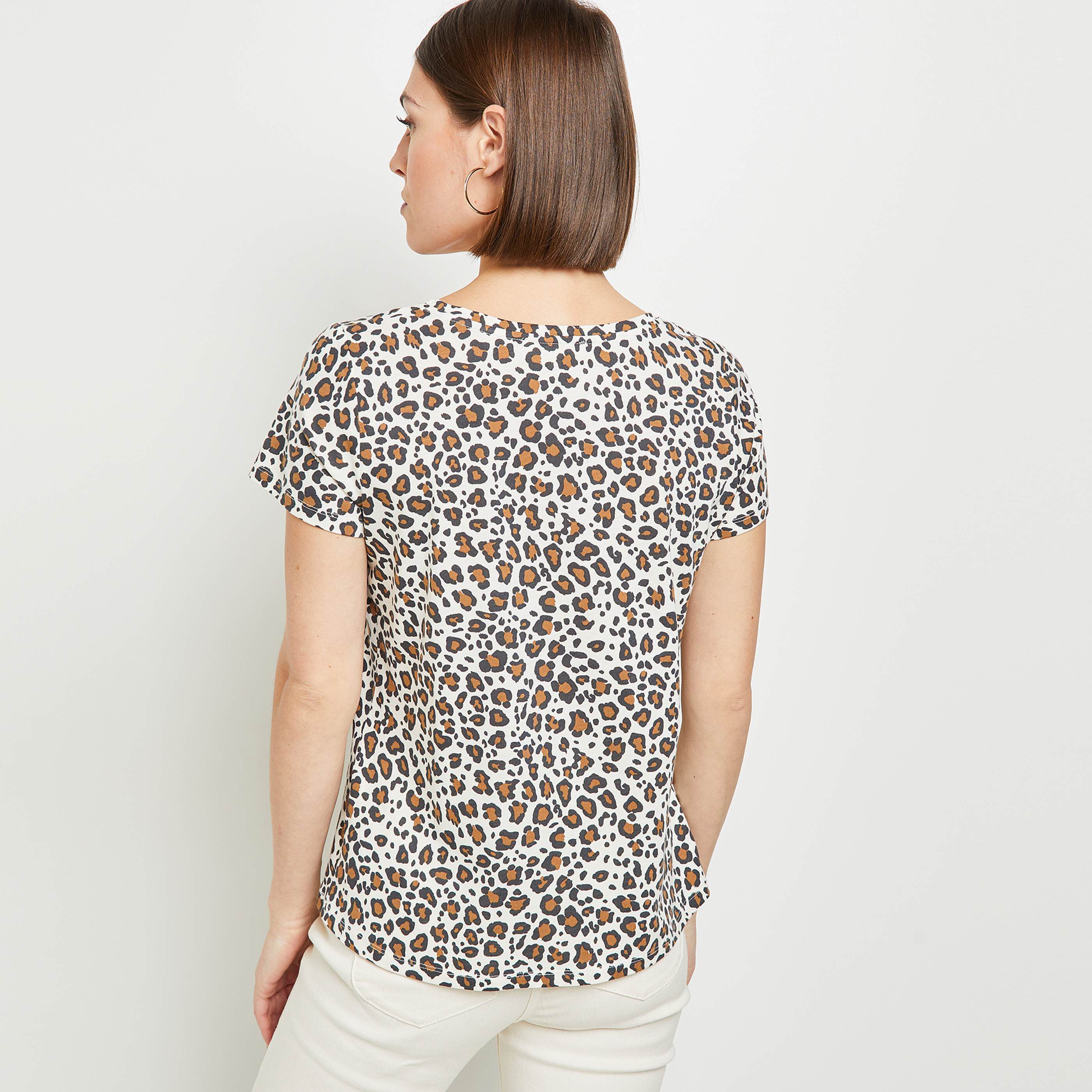 T-shirt imprimé femme - ECRU