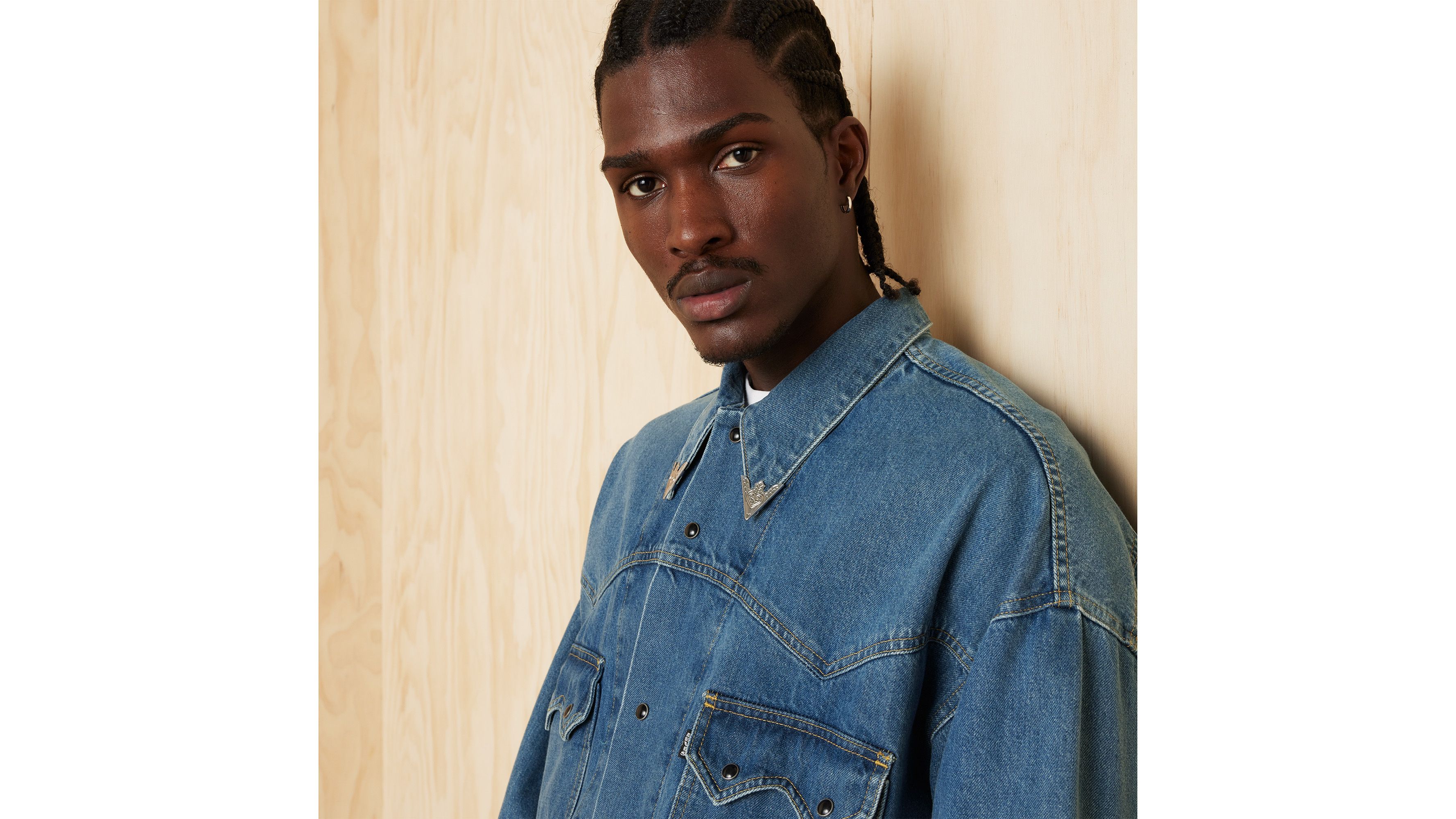 Veste Trucker Western Lightweight - This Is Familiar - Bleu