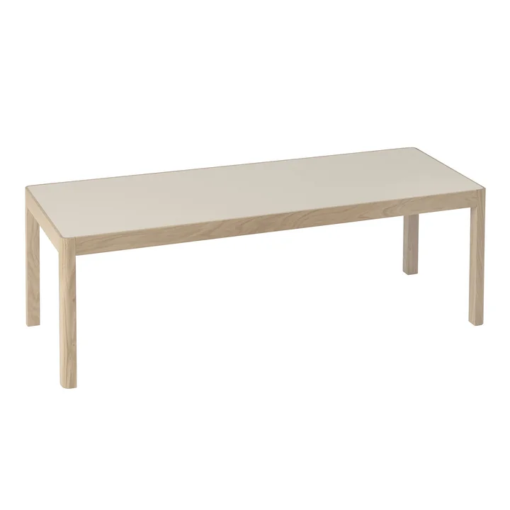 Muuto - Workshop Couchtisch 120 x 43 cm, Linoleum grau