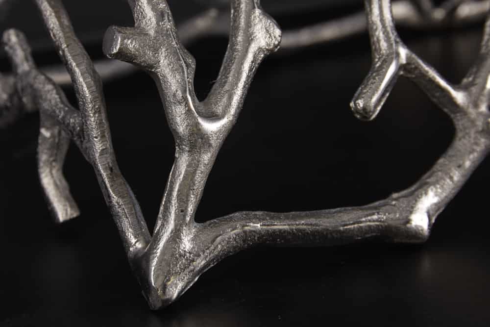 Eleganter Kerzenhalter ABSTRACT 60cm silber für 4 Kerzen