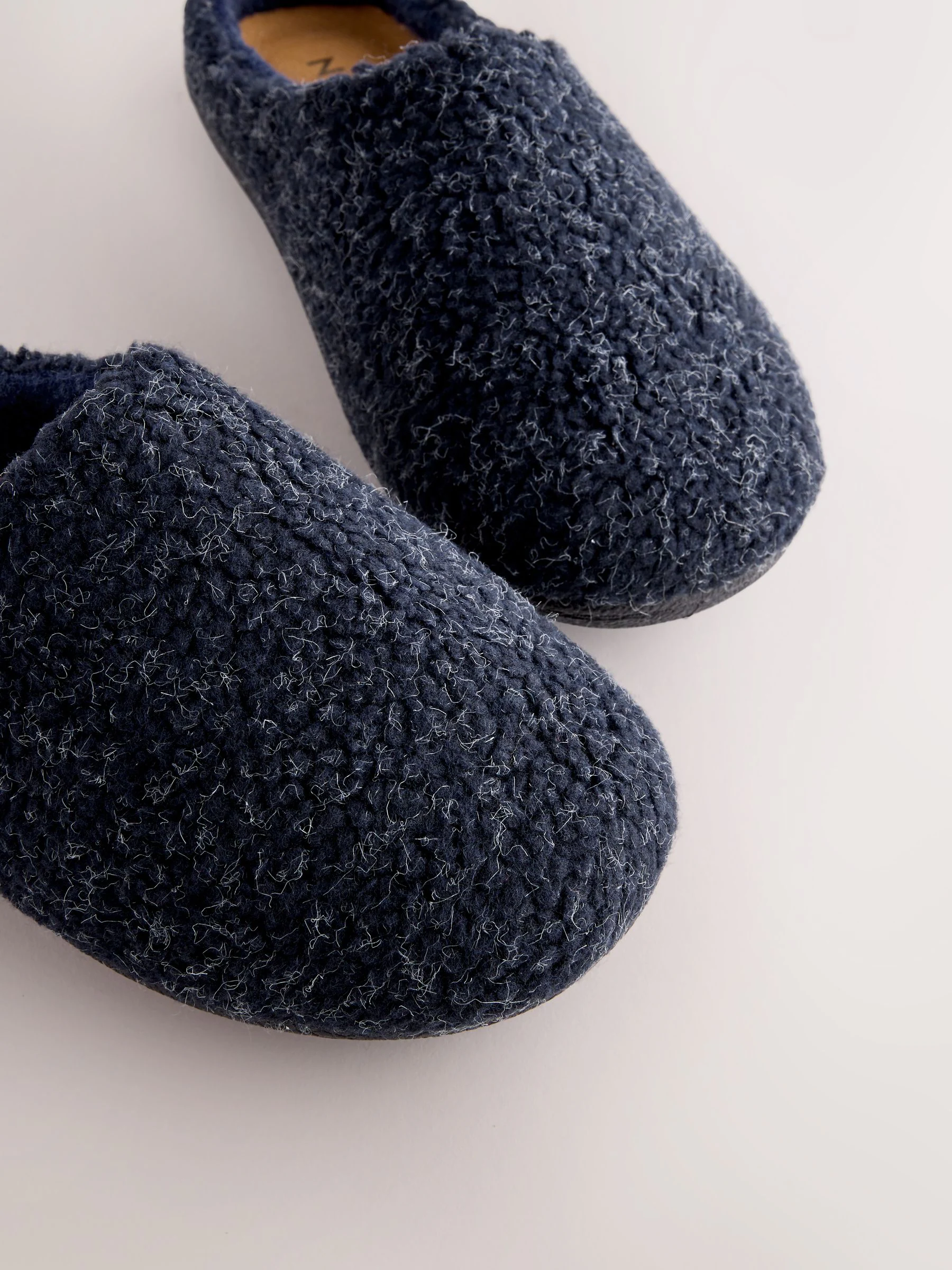 Marineblauw - Mouled Footbed Mule Slippers