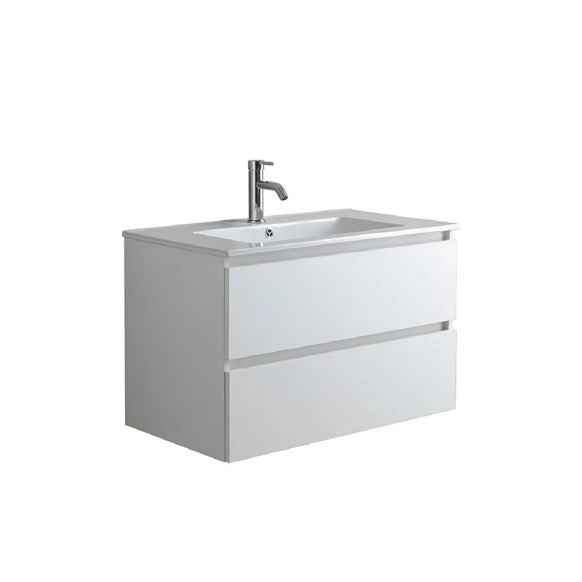 Kiamami Valentina kiamami_valentina Meuble de salle de bains avec lavabo 80cm - Blanc