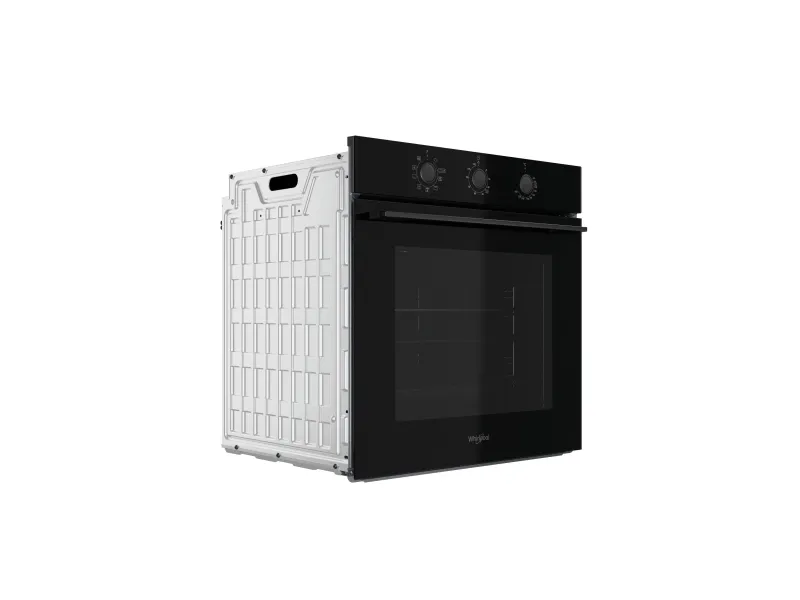 Whirlpool OMK38HU0B - Ovn - til indbygning - niche - bredde: 56 cm - dybde: 56 cm - højde: 58.3 cm - med selv-rengøring - Klasse A - sort