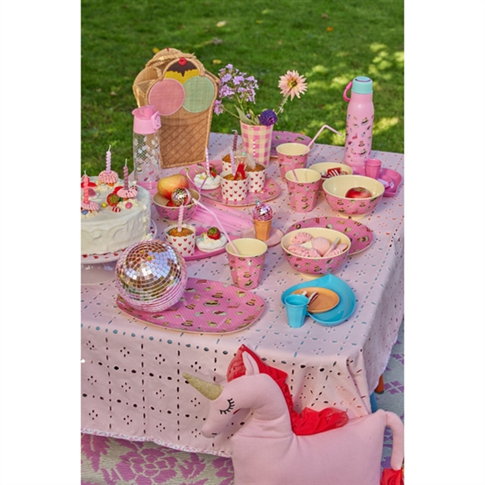 Sweet Cake Print Melamin Børnetallerken