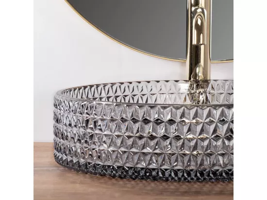Vasque À Poser Rea Cristal 39 Grey