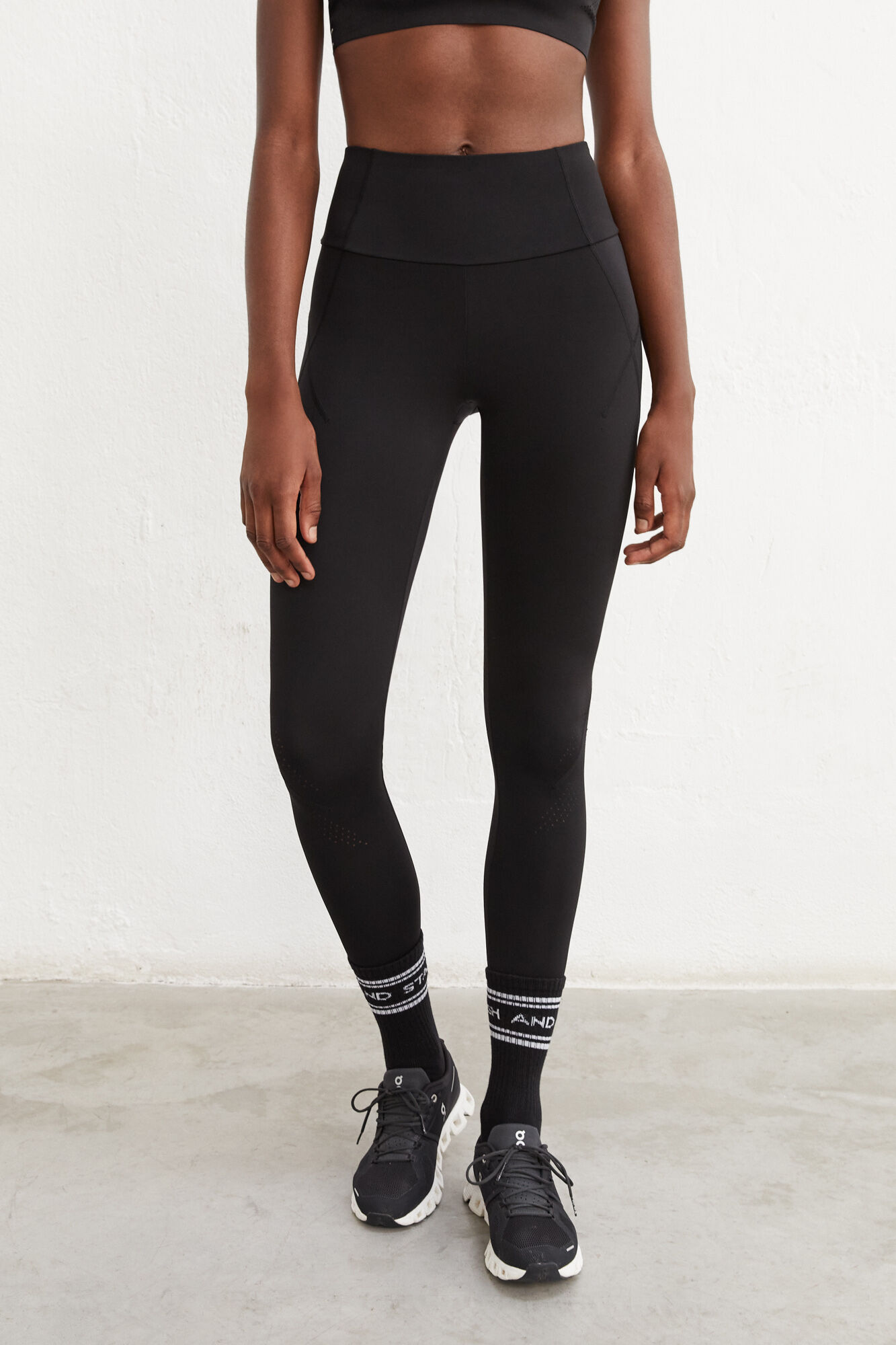 Calça legging preta de compressão - preta