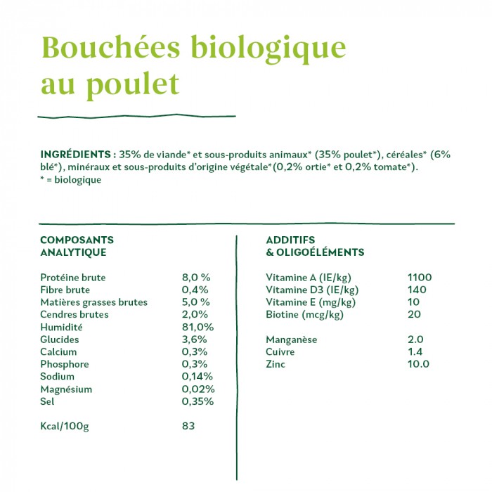 Yarrah bouchées bio - Lot 12 x 405 g