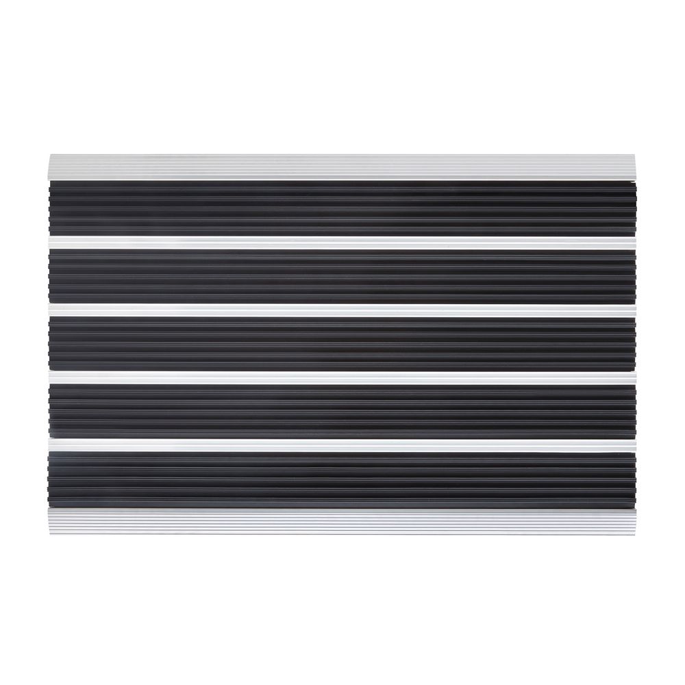 PANA® Aluminium Türmatte I Fußmatte Außen I Schmutzfangmatte I Fussabtreter mit Nadelfilzeinlagen I für den Aussenbereich I floor mat I Größe: ca. 39x60cm I verschiedene Farben