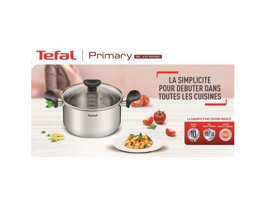 SEB - Poêles - sauteuses Tefal e3090204 primary poele inox avec revetement anti-adhés...