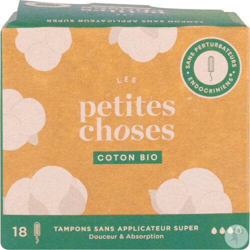 Les Petites Choses Tampon Bio Flux Super 18 Pièces