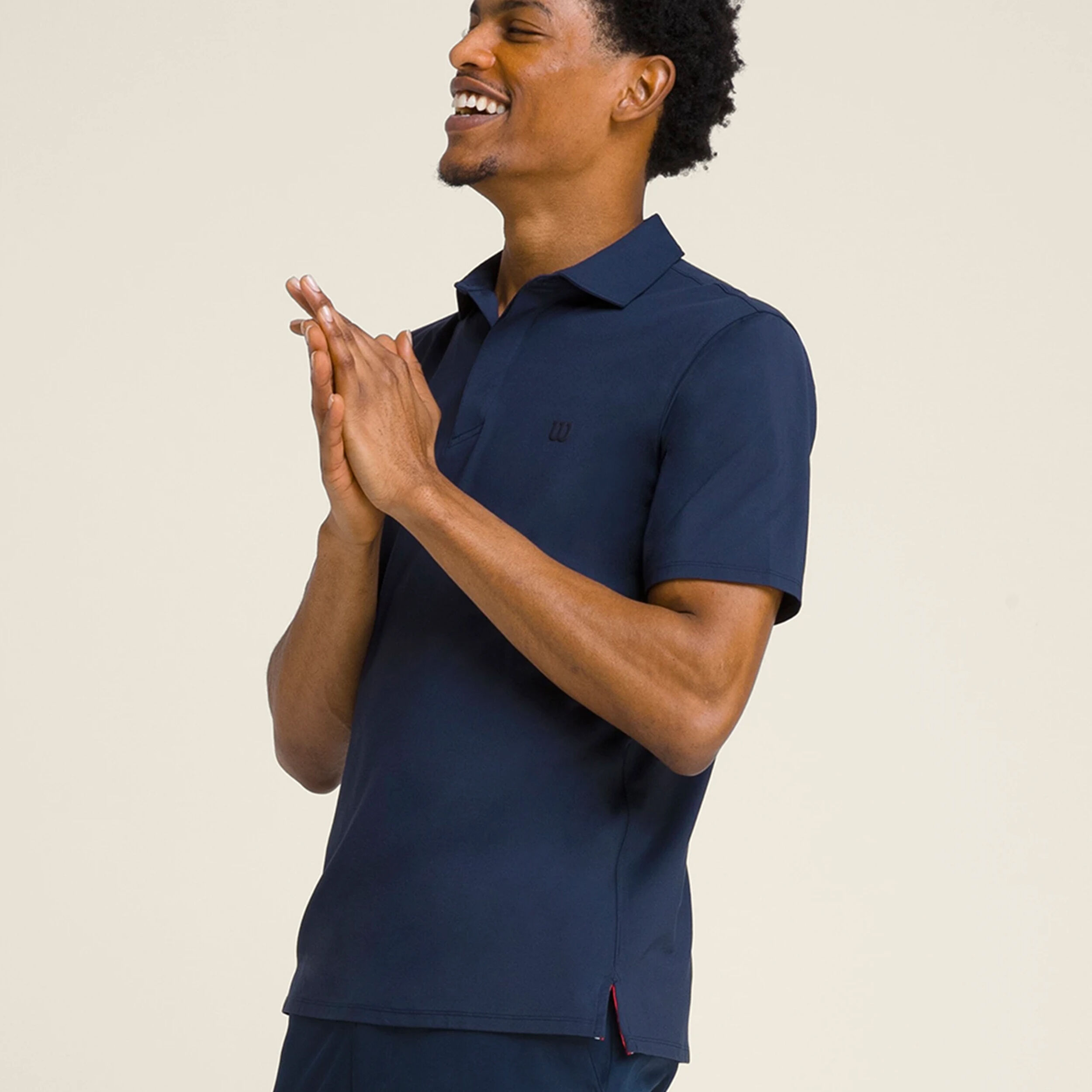 Wilson League Polo Hommes - Bleu Foncé