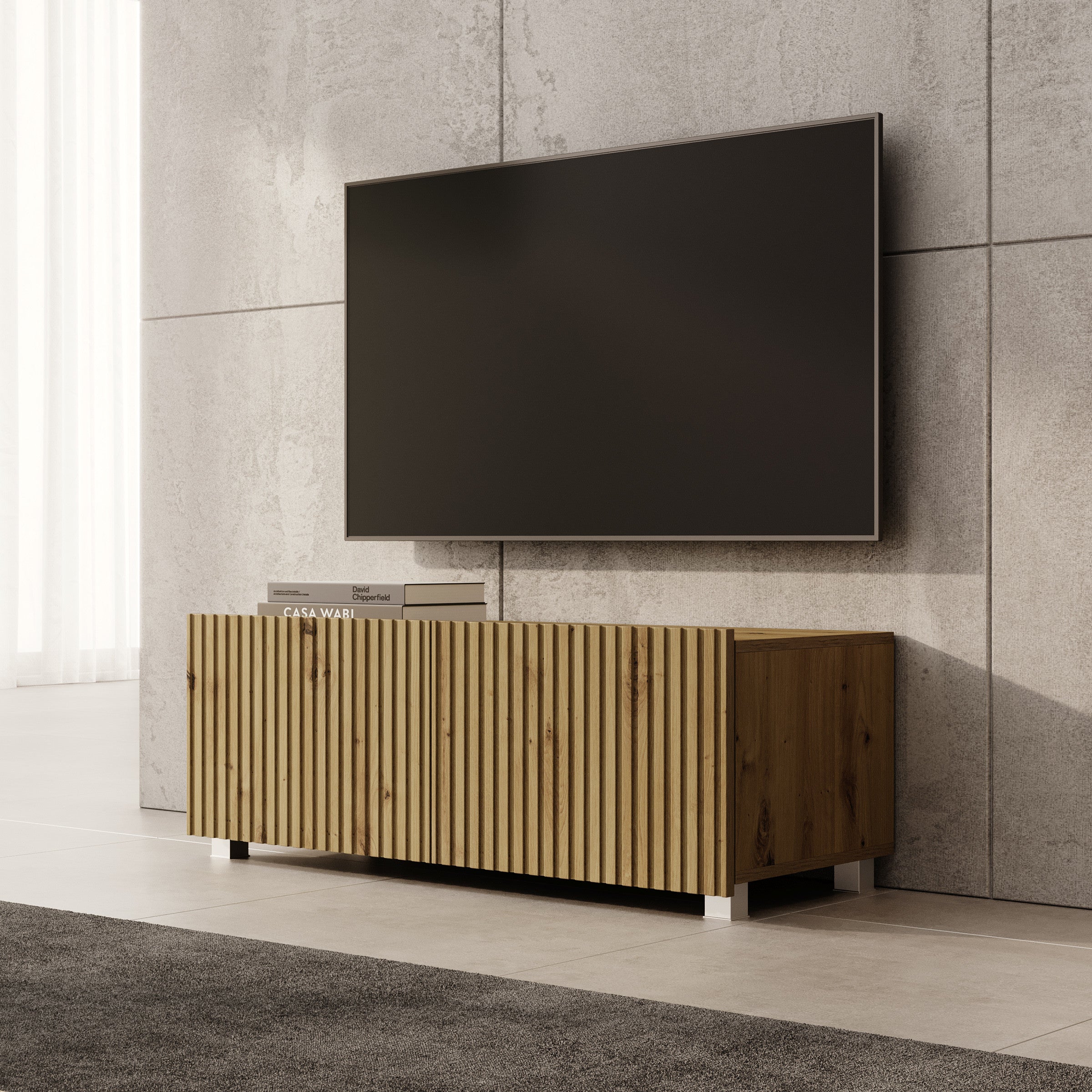 Kenderes - TV-Meubel - Eiken - 100x41x38 cm
