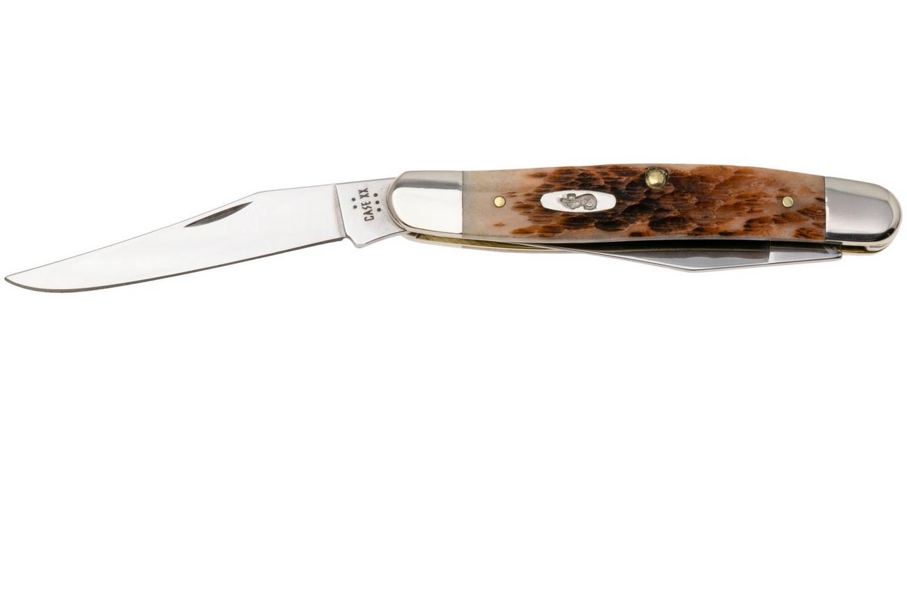 Case Muskrat Amber Bone, Peach Seed Jig, 10798, MUSKRAT SS zakmes