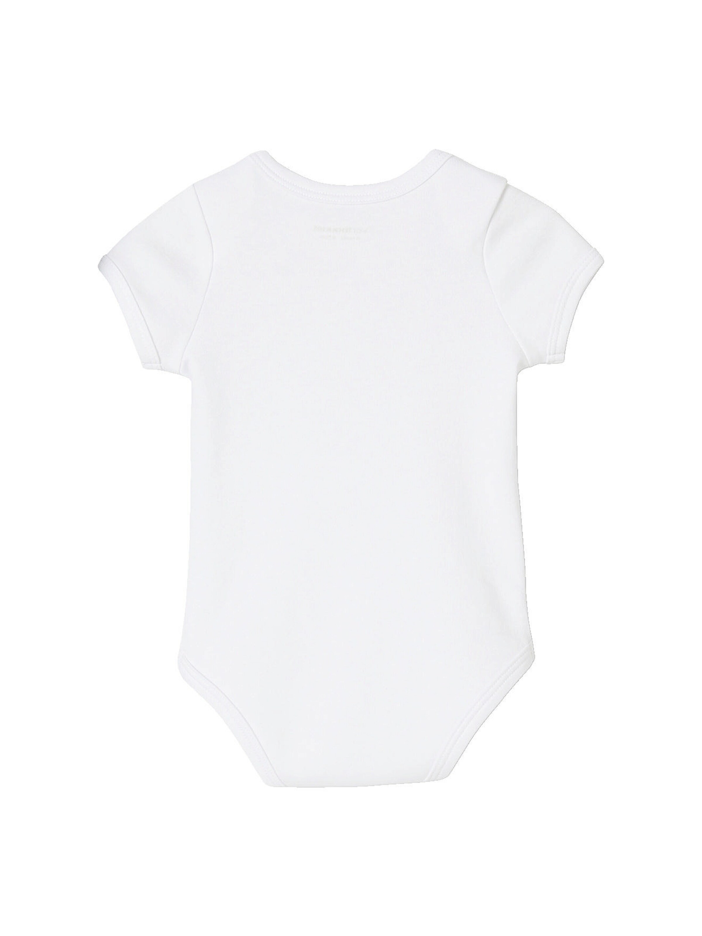 Vertbaudet 5er-Pack Baby Kurzarm-Bodys in Schlupfform BASIC pack weiß