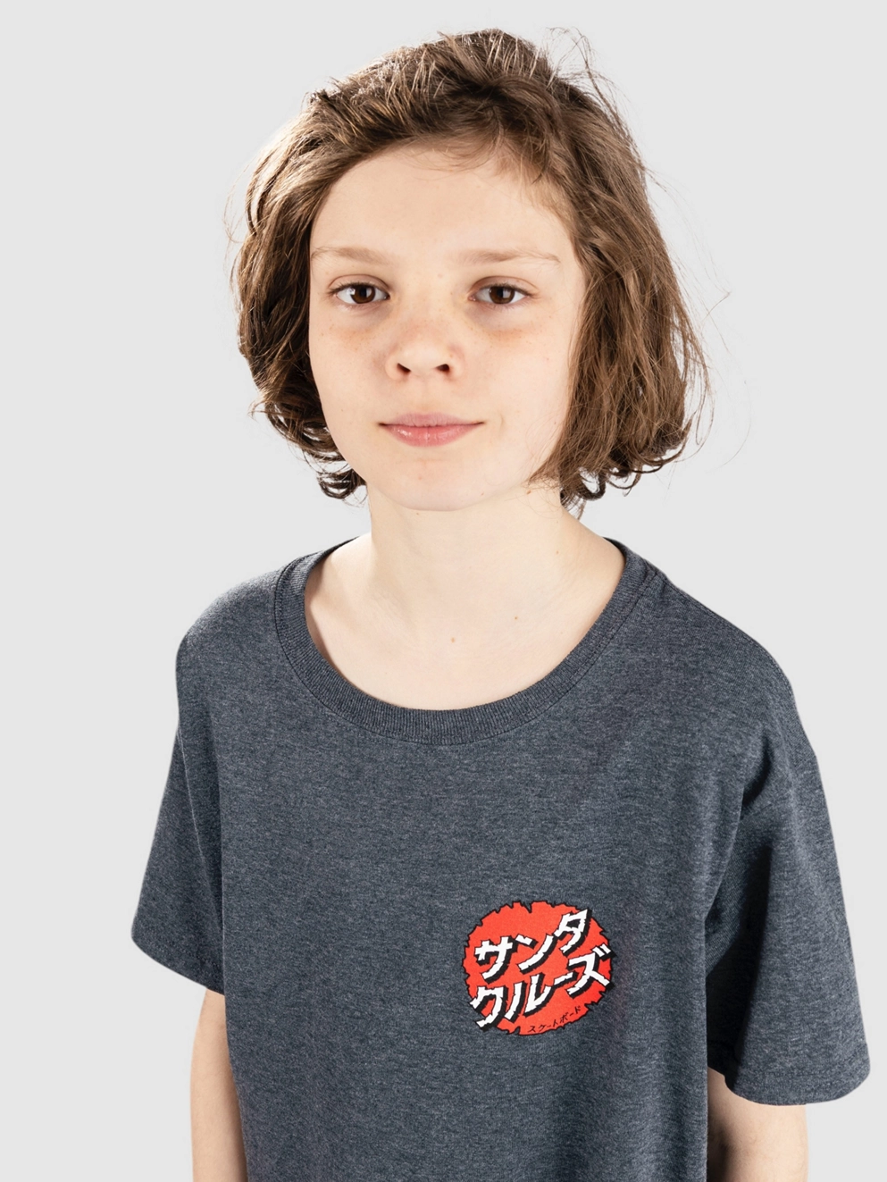 Santa Cruz X Godzilla Mecha Hand Kids T-Shirt darkheather