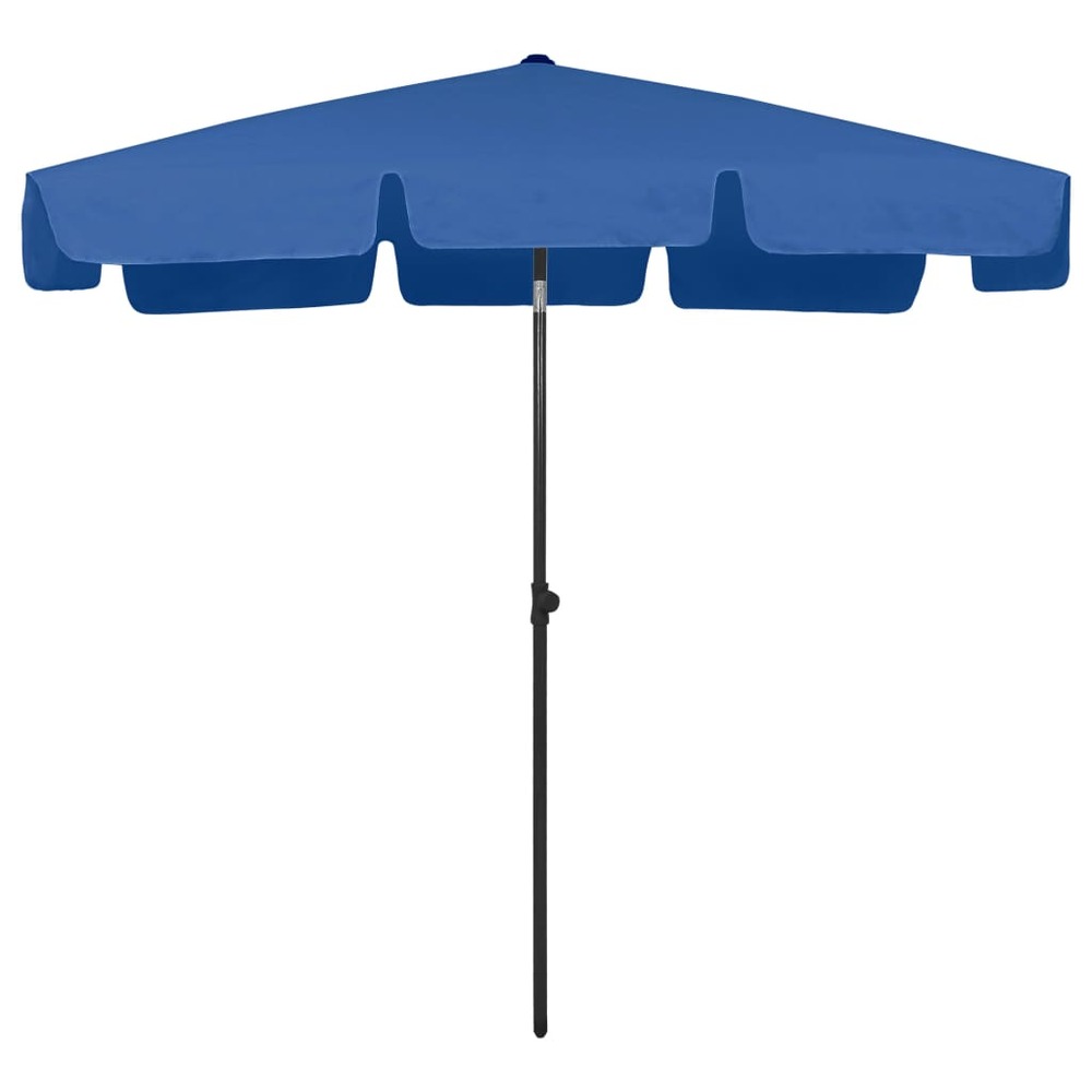 Parasol de plage 200 x 125 cm bleu