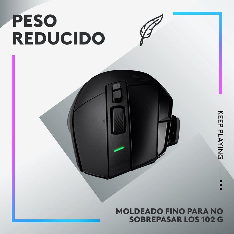 Logitech - G502 X Lightspeed - Gamingmuis - Zwart - Draadloos