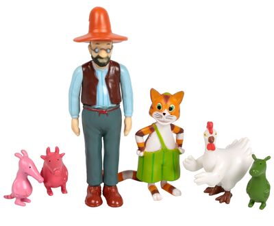 Gubben og Katten Figurer 6-pack