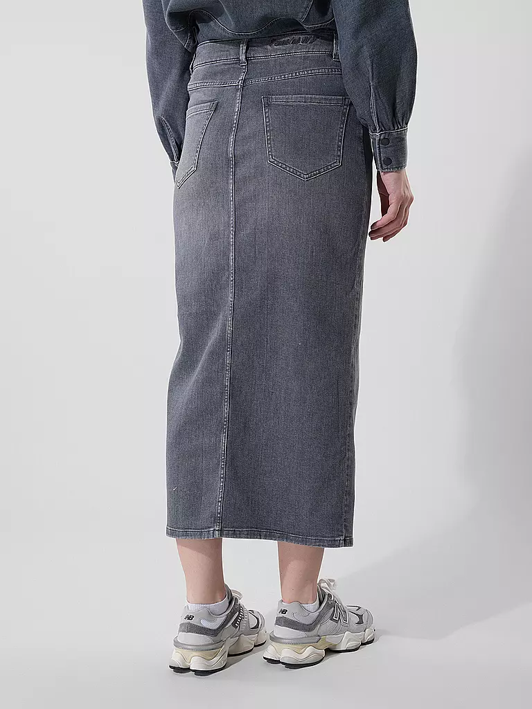 PENN&INK Jeansrock grau