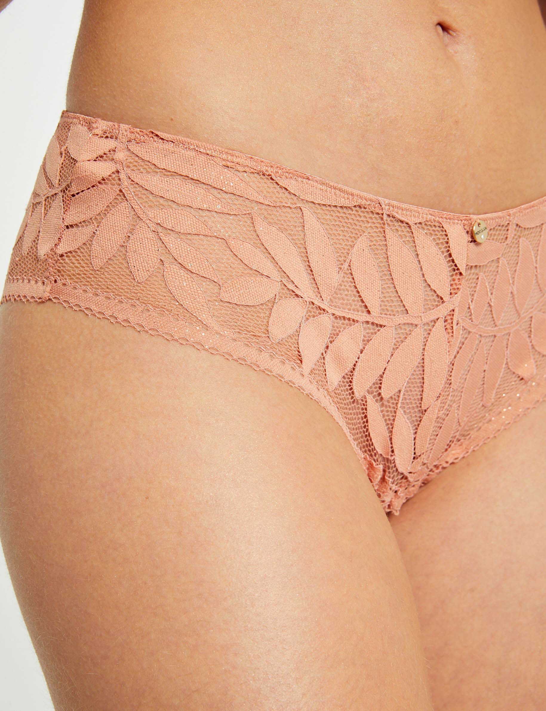 Shorty dentelle rose clair femme - rose_clair