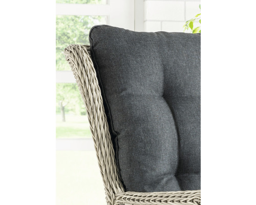 Destiny Casa verstelbare loungestoel, polyrattan, wit