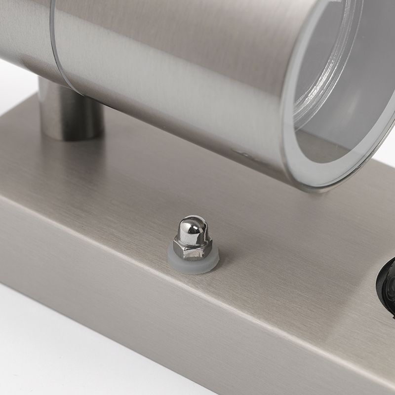 Buitenwandlamp staal 2-lichts IP44 met bewegingssensor - Duo