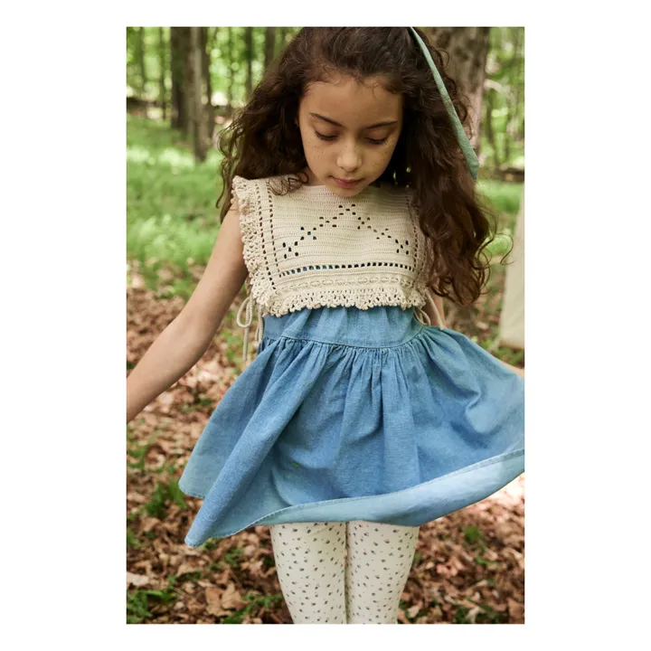 Soor Ploom Legging Fleuri Capri | Blanc