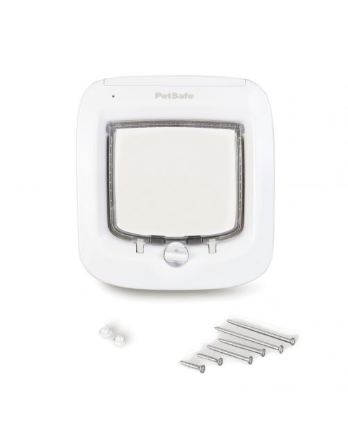 Petsafe Dierenluik Microchip - Kattenluik - 22.5x14x25.1 cm Wit