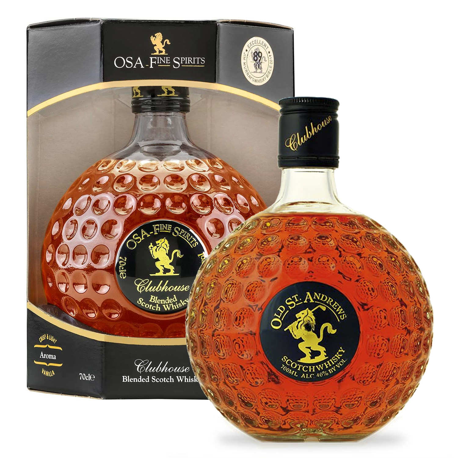 Whisky Old st Andrews Clubhouse balle de golf - 40%