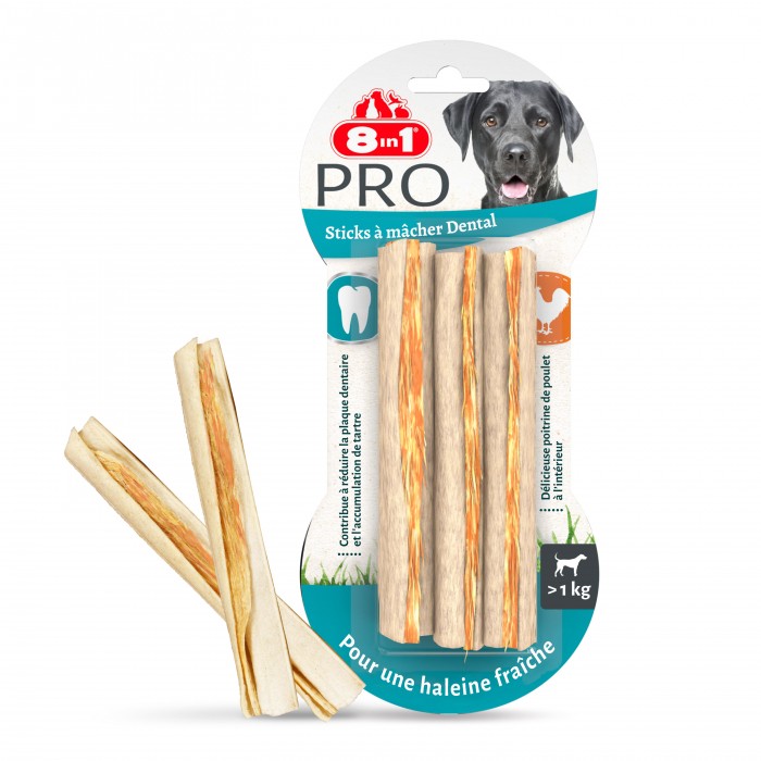 Bâtonnets à mâcher 8in1 Pro Dental Stick