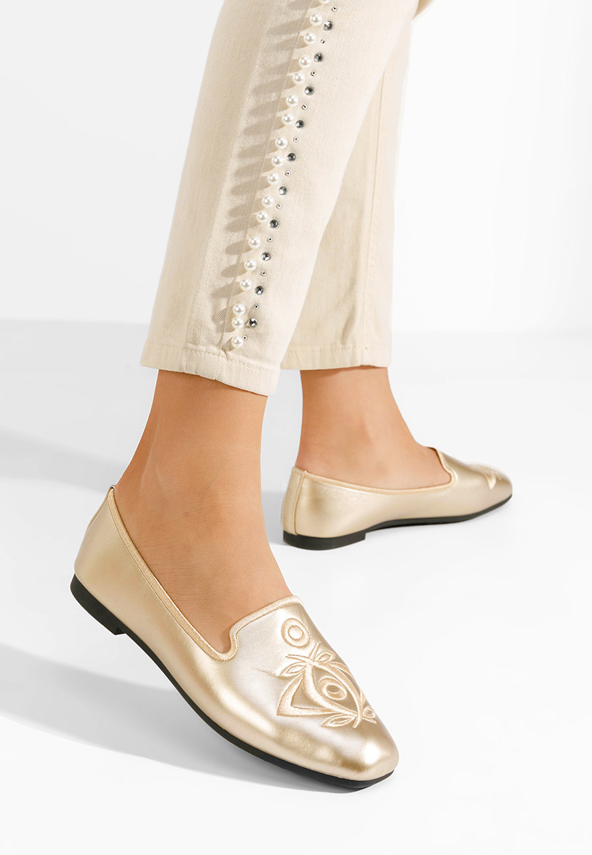 Ballerines femme dorées Estefania