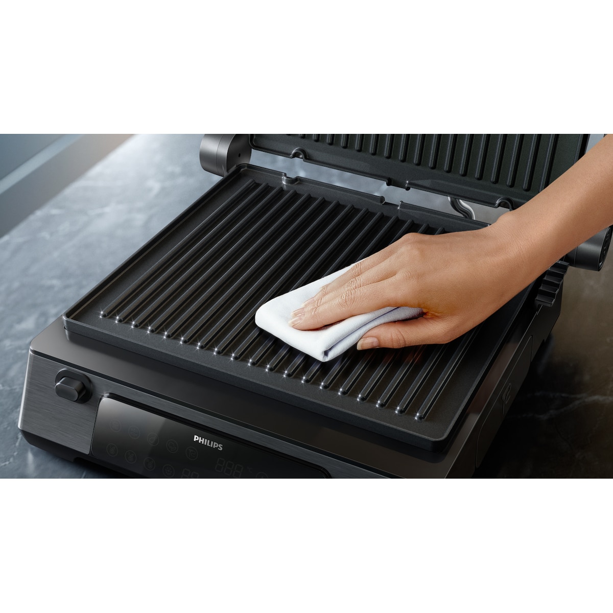 Philips 7000 Series elektrisk grill HD6307/70 (sort)