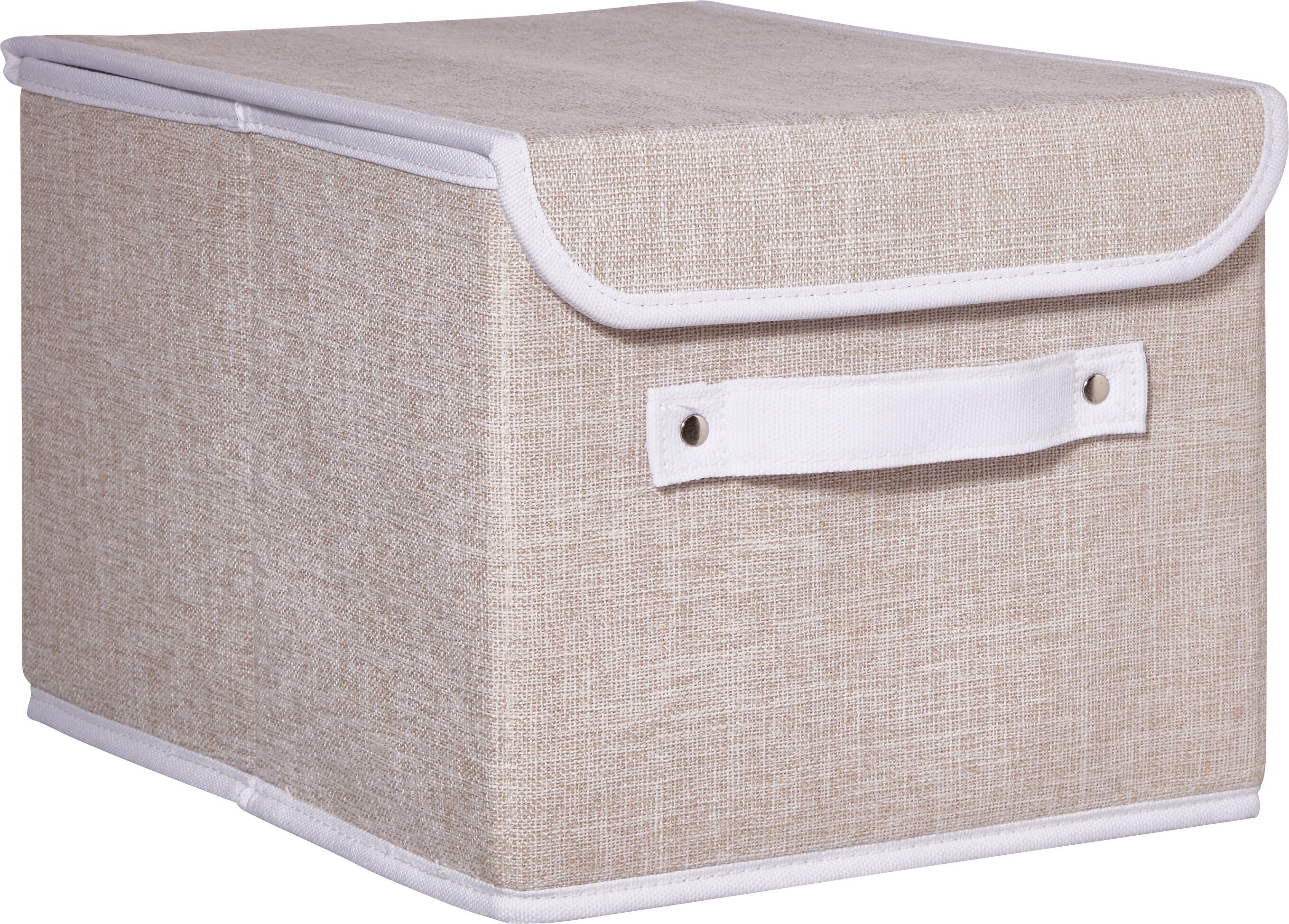 BIANCA Aufbewahrungsbox - Beige / B: 25.0 cm x T: 36.0 cm x H: 20.0 cm