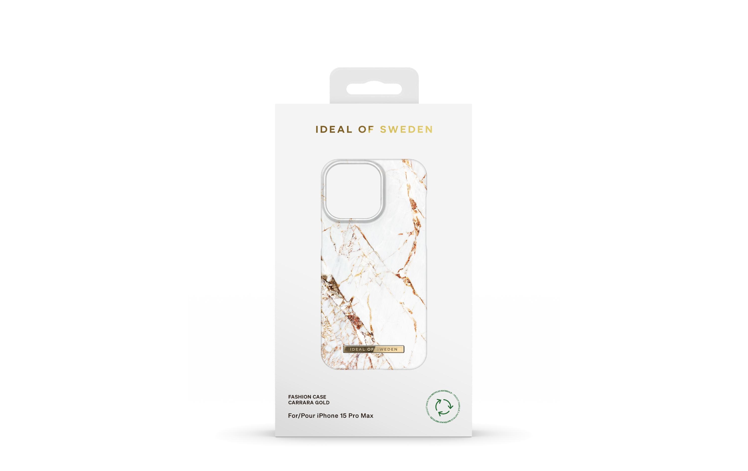 Back Cover Carrara Gold iPhone iPhone 15 Pro MaxPolycarbonat-Backcover im Marmor-Look