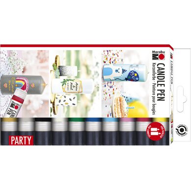 Peinture pour bougies 'Candle Pen', set de 10