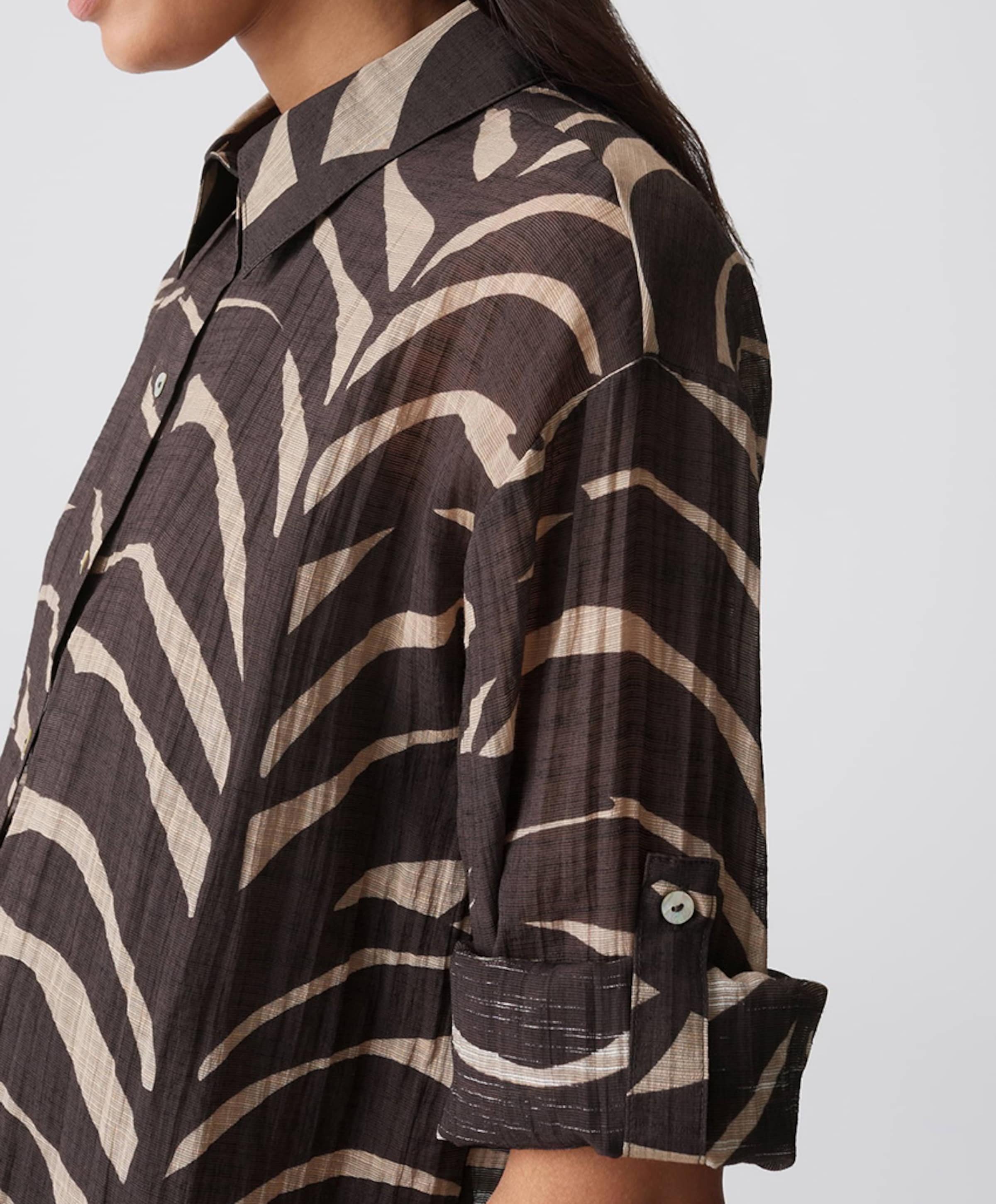 OPUS Dames blouse bruin