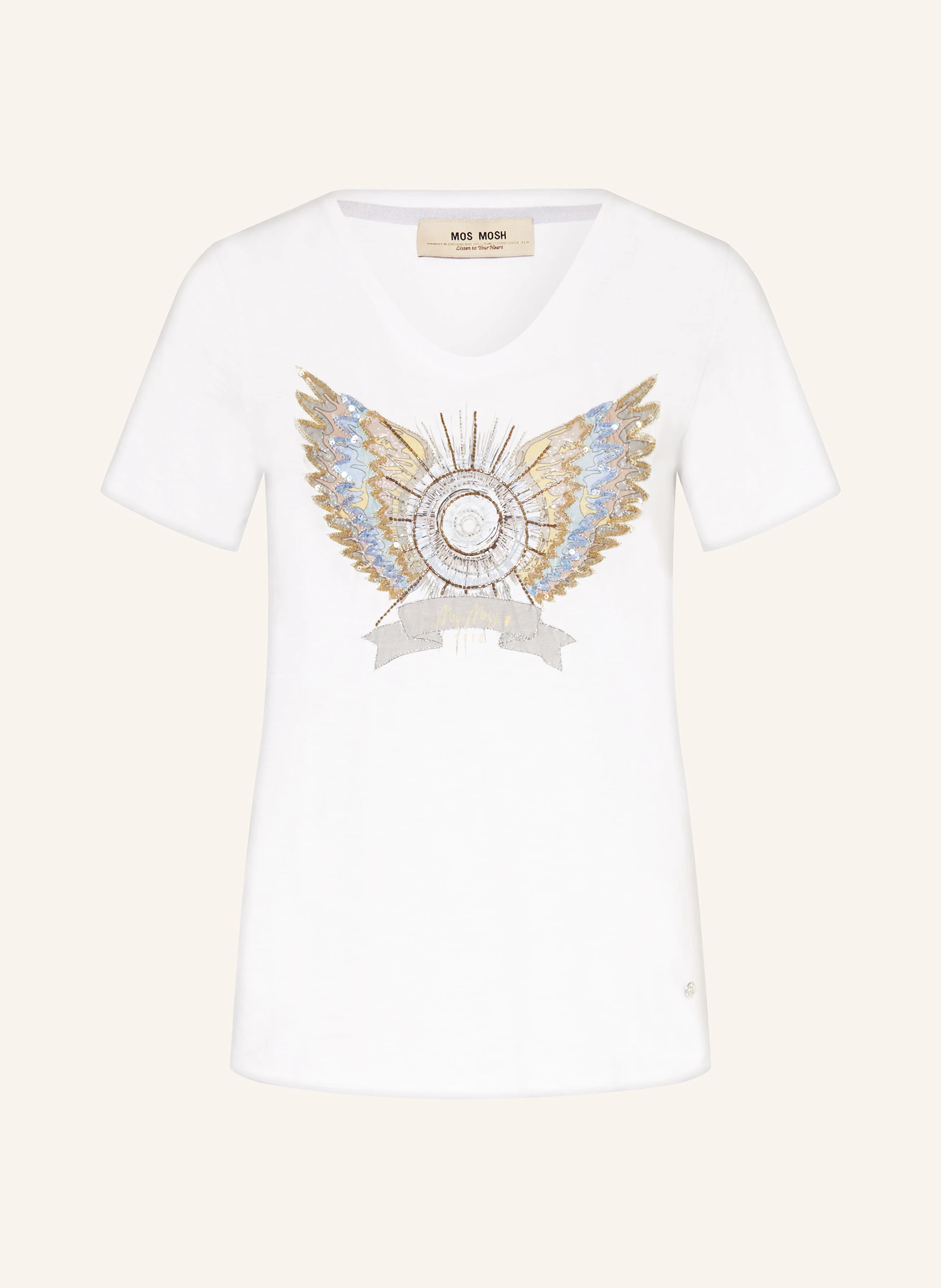 MOS MOSH T-Shirt MMGETHI mit Pailletten