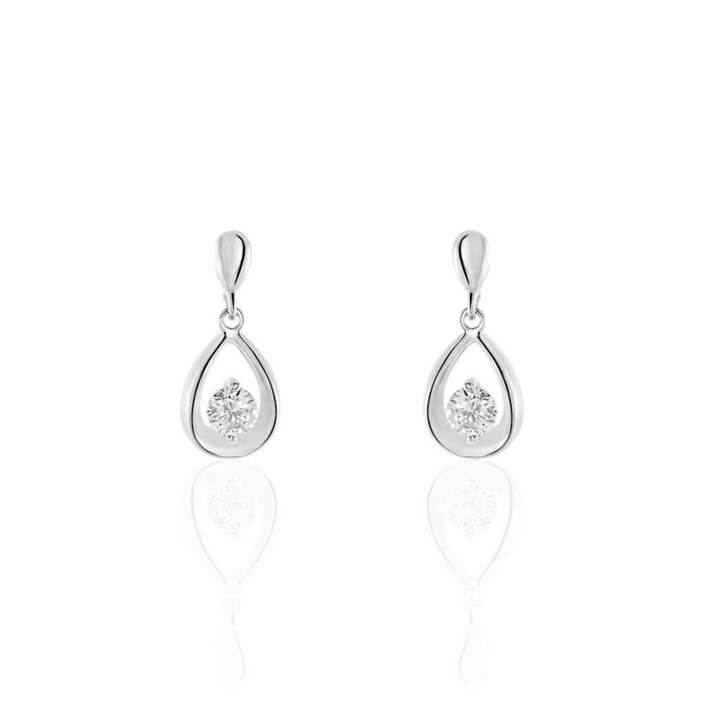 Boucles D'oreilles Pendantes Dyklan Argent Oxyde