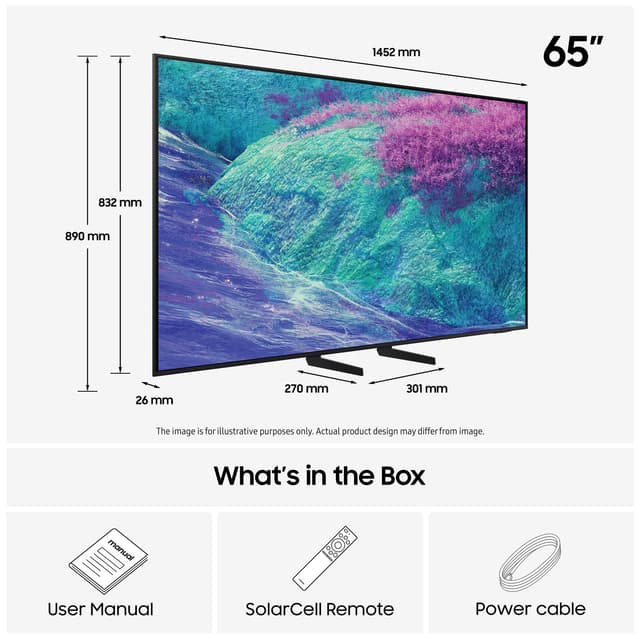 Samsung 65” QN1EF 4K Edge MiniLED Smart TV (2025)