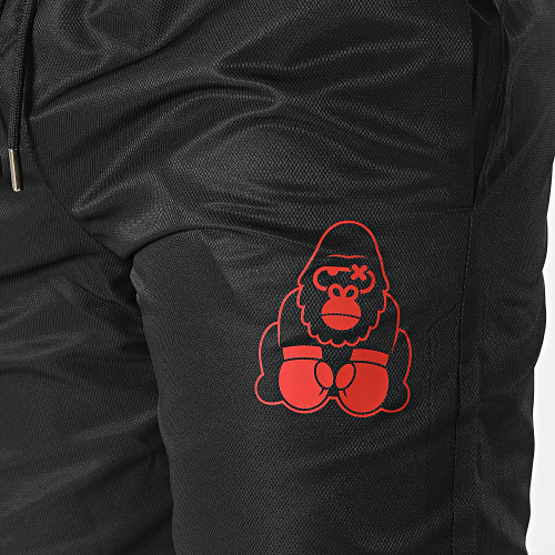Pantalon Jogging Diamant Gorille Noir Rouge