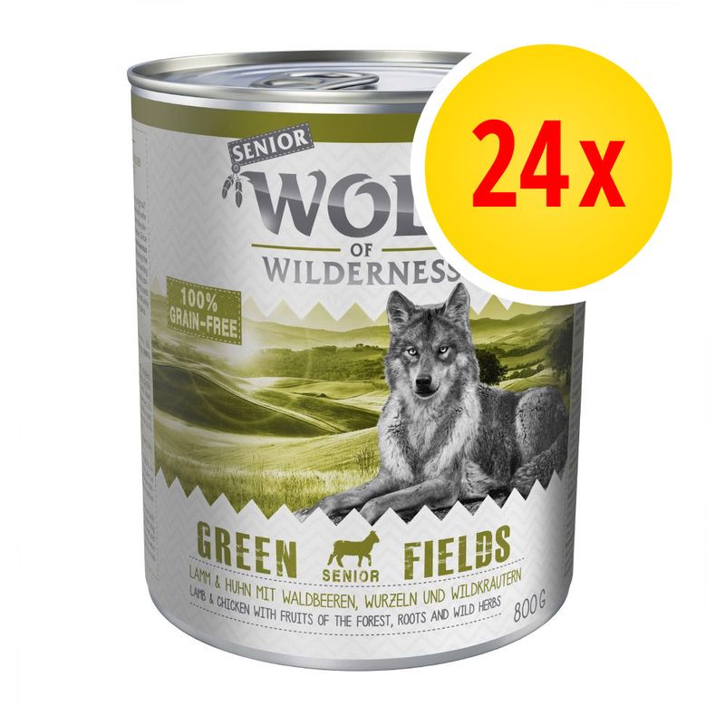 Lot Wolf of Wilderness Senior 24 x 800 g