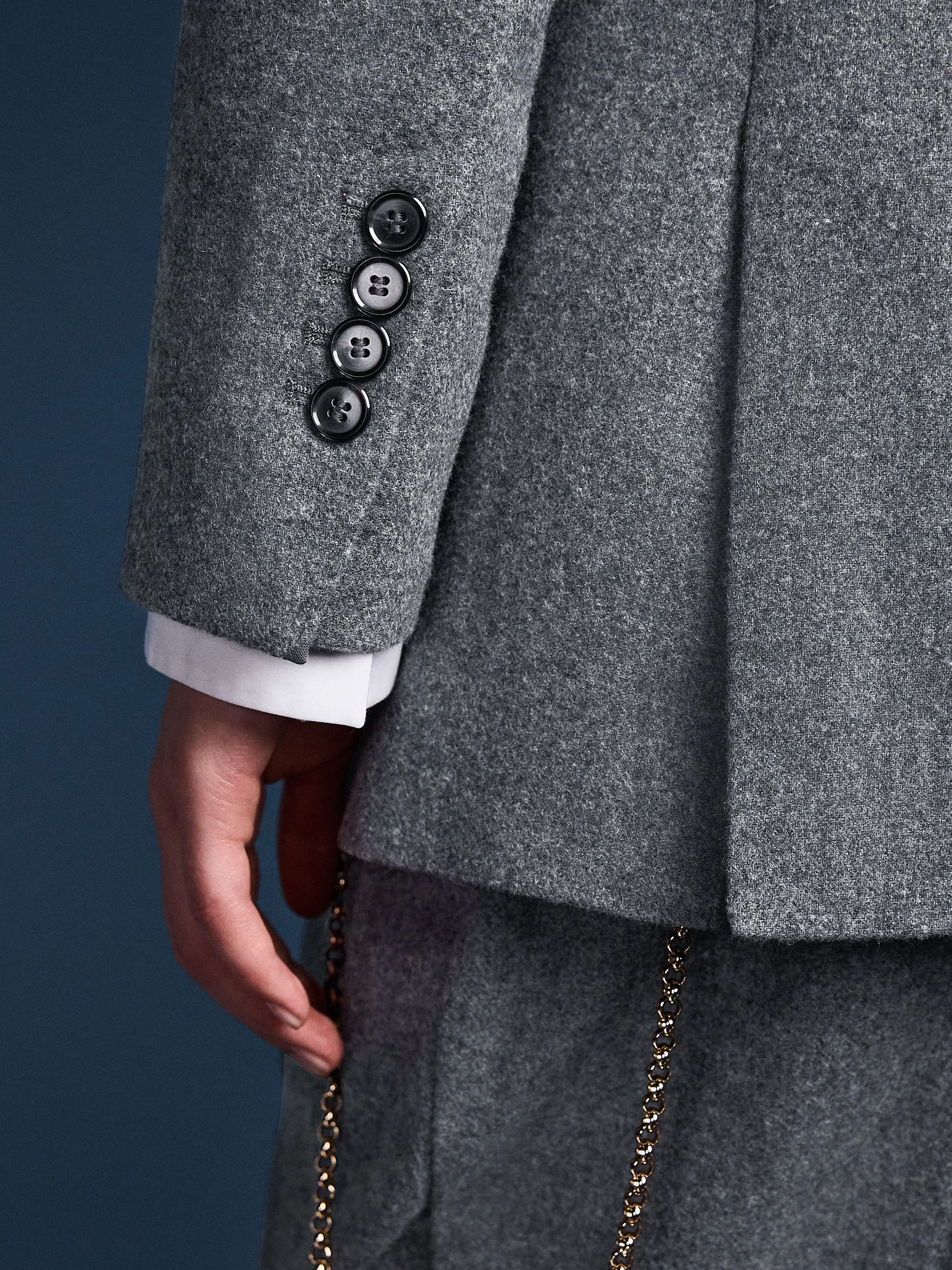 Grijs - Tabitha Simmons X Next Wool Blend Double Breasted Blazer