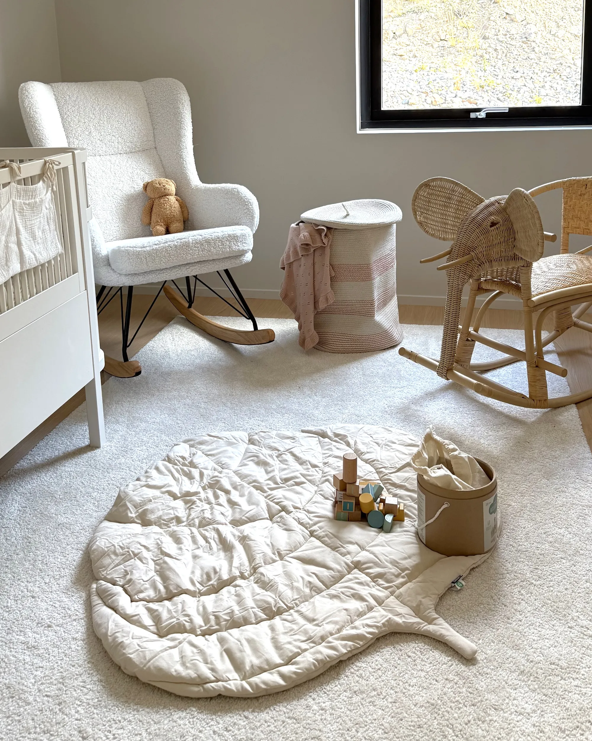 Speelkleed OLIMP 110 x 110 cm Katoen Gebroken wit