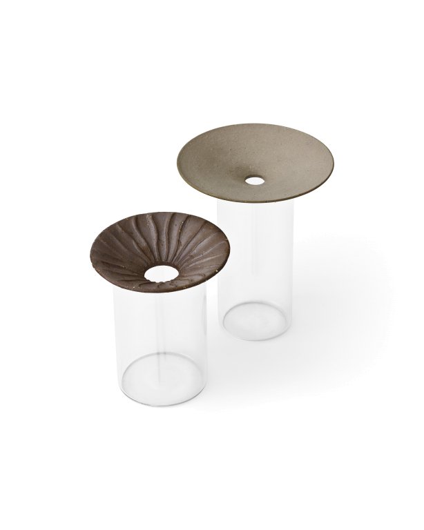 Audo Copenhagen Cresco Propagation vaas set van 2 transparant
