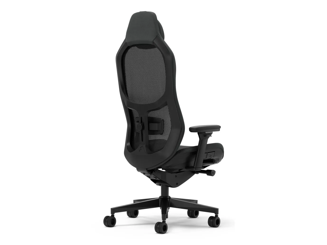 Fractal Design Refine - Spillestol - ergonomisk - lænestol - armstøtter - T-formet - vippe - glasfiberforstærket polypropylen/nylon - mørk