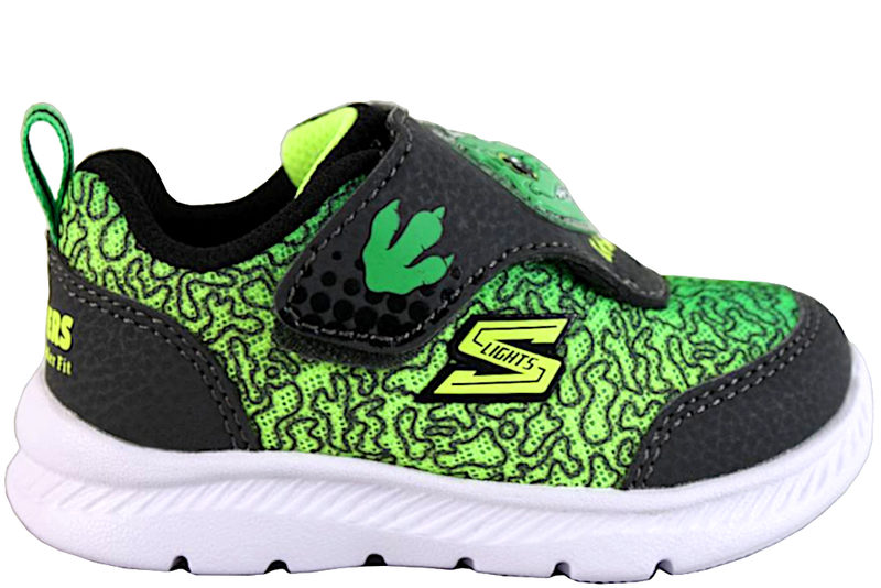 SKECHERS LIGHTS-COMFY FLEX 2.0 - SOUND BUDDIES GREEN DINO
